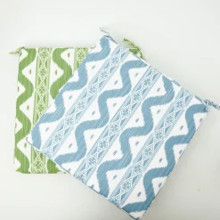Sale Mrs. Alice Blue Ikat Seat Pad Cushion