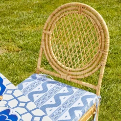 Sale Mrs. Alice Blue Ikat Seat Pad Cushion