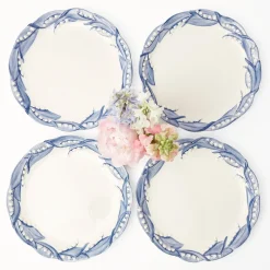 Discount Mrs. Alice Blue Lily Of The Valley Dinner Plates (Set Of 4)