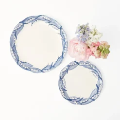 Best Mrs. Alice Blue Lily Of The Valley Dinner & Starter Plates (Set Of 8)