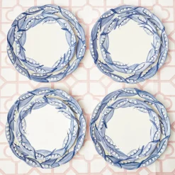 Best Mrs. Alice Blue Lily Of The Valley Dinner Plates (Set Of 4)
