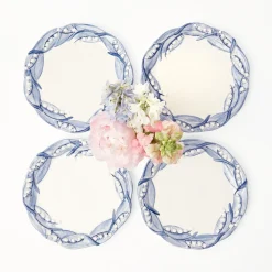 Best Mrs. Alice Blue Lily Of The Valley Starter Plates (Set Of 4)