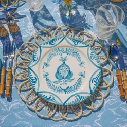 New Mrs. Alice Blue Melograno Dinner Plates (Set Of 4)