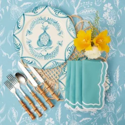 New Mrs. Alice Blue Melograno Dinner Plates (Set Of 4)