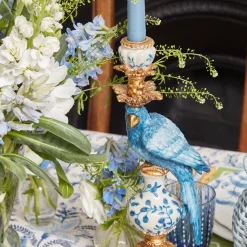 Sale Mrs. Alice Blue Parrot Candle Holder (Pair)