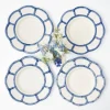 Sale Mrs. Alice Blue Petal Bamboo Dinner Plate (Set Of 4)