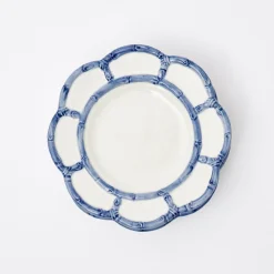 Best Mrs. Alice Blue Petal Bamboo Dinner & Starter Plates (Set Of 8)