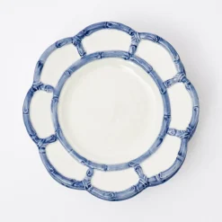 Clearance Mrs. Alice Blue Petal Bamboo Dinner Plate