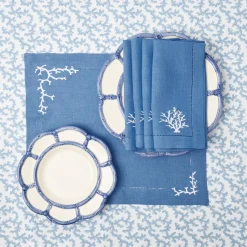 Best Mrs. Alice Blue Petal Bamboo Starter Plate (Set Of 4)