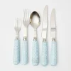 Clearance Mrs. Alice Blue Rattan Cutlery (5 Piece)