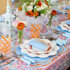Clearance Mrs. Alice Blue Rattan Cutlery (5 Piece)