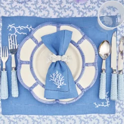 Clearance Mrs. Alice Blue Rattan Cutlery (5 Piece)