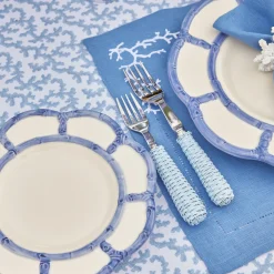 Mrs. Alice Blue Rattan Cutlery (5 Piece)