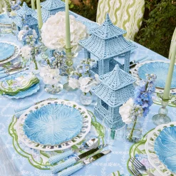 Best Mrs. Alice Blue Rattan Pagoda Lantern Set