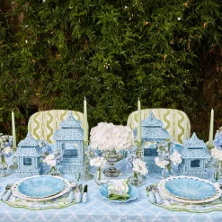 Best Mrs. Alice Blue Rattan Pagoda Lantern Set