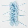 New Mrs. Alice Blue Saddle Stitch Napkin Bows (Set Of 4)