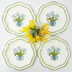 Outlet Mrs. Alice Blue Tulip Dinner & Starter Plates (Set Of 8)