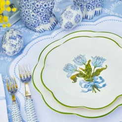 Outlet Mrs. Alice Blue Tulip Dinner & Starter Plates (Set Of 8)