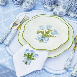 Outlet Mrs. Alice Blue Tulip Dinner & Starter Plates (Set Of 8)