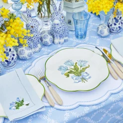 Discount Mrs. Alice Blue Tulip Dinner Plates (Set Of 4)