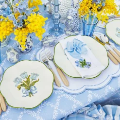 Online Mrs. Alice Blue Tulip Starter Plates (Set Of 4)