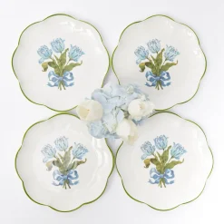 Sale Mrs. Alice Blue Tulip Starter Plates (Set Of 4)