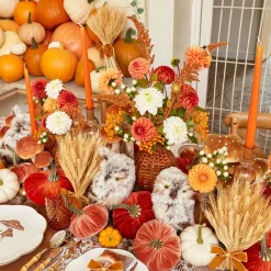 Hot Mrs. Alice Burnt Orange Candles (Set Of 8)