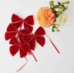 Mrs. Alice Burnt Orange Napkin Bows (Set Of 4)