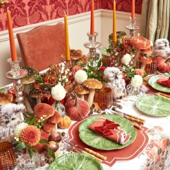 Outlet Mrs. Alice Burnt Orange Placemats (Set Of 4)