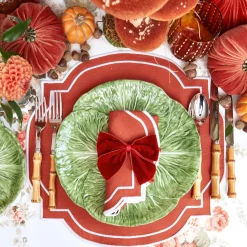 Outlet Mrs. Alice Burnt Orange Placemats (Set Of 4)