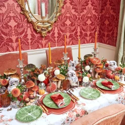 Outlet Mrs. Alice Burnt Orange Placemats (Set Of 4)