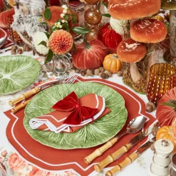 Outlet Mrs. Alice Burnt Orange Placemats (Set Of 4)