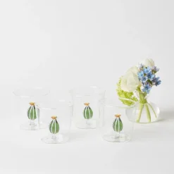 Online Mrs. Alice Cactus Water Glasses (Set 4)