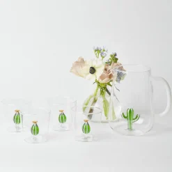 Online Mrs. Alice Cactus Water Glasses (Set 4)