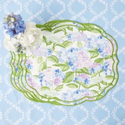 Mrs. Alice Camilla Hydrangea Placemats (Set Of 4)