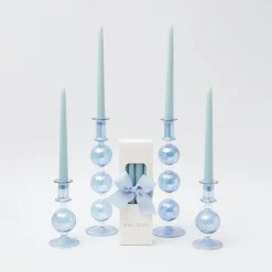 New Mrs. Alice Camille Azure Candle Set (Blue)