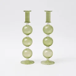 Best Mrs. Alice Camille Olive Candle Holder (Pair)