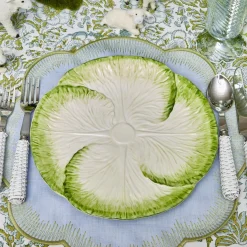 Best Mrs. Alice Capri Lettuce Dinner & Starter Plate (Set Of 8)