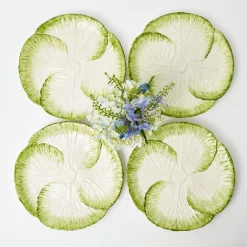 Clearance Mrs. Alice Capri Lettuce Dinner Plate (Set Of 4)