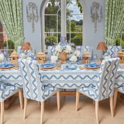 Discount Mrs. Alice Charlotte Blue Ikat Dining Chair
