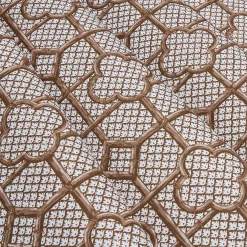 Discount Mrs. Alice Chestnut Brown Bamboo Trellis Fabric