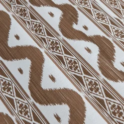 Outlet Mrs. Alice Chestnut Brown Ikat Stripe Fabric