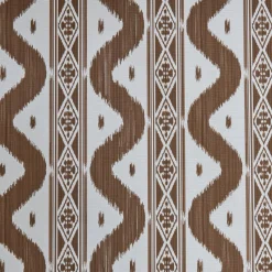 Outlet Mrs. Alice Chestnut Brown Ikat Stripe Fabric