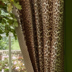 New Mrs. Alice Chestnut Brown Leopard Fabric