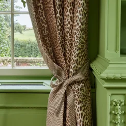 New Mrs. Alice Chestnut Brown Leopard Fabric