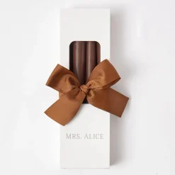 Online Mrs. Alice Chocolate Brown Candles (Set Of 8)