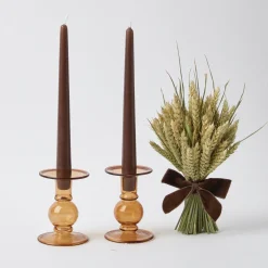 Online Mrs. Alice Chocolate Brown Candles (Set Of 8)