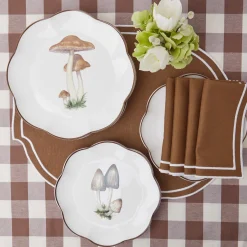 New Mrs. Alice Chocolate Gingham Tablecloth