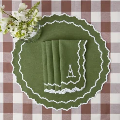 New Mrs. Alice Chocolate Gingham Tablecloth