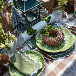 New Mrs. Alice Chocolate Gingham Tablecloth
